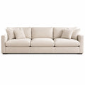 Divano in Tessuto Beige con Cuscini
