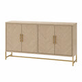 Credenza in MDF con Ante a Battente e Base in Metallo
